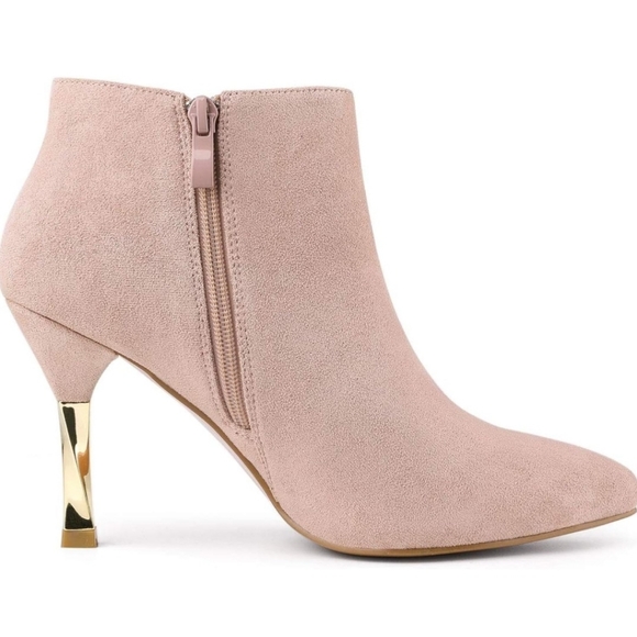 NEW Faux suede Ankle boots 7.5 - Picture 7 of 7